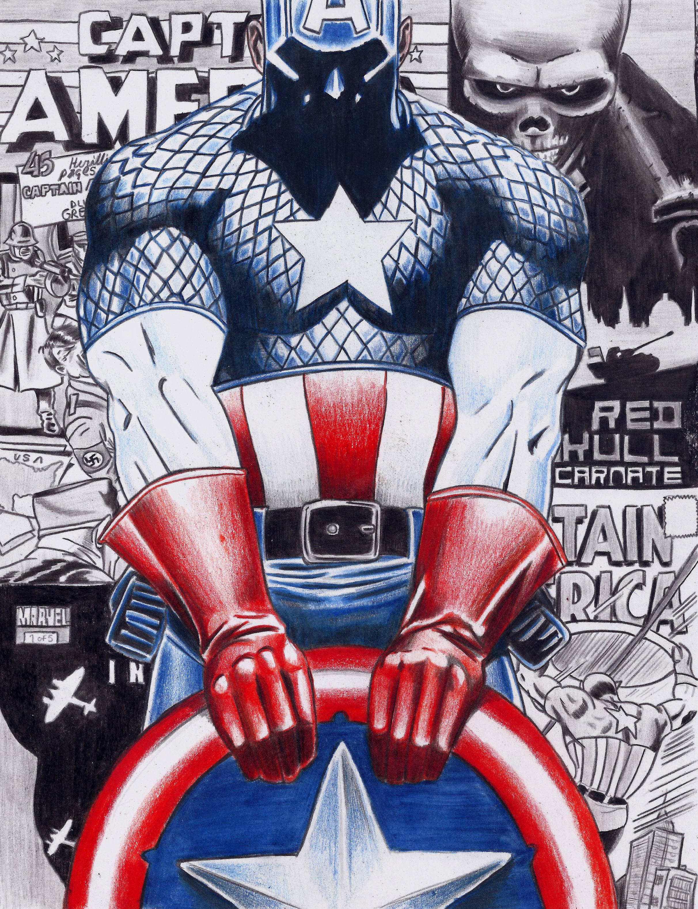 Captain America Comic Cover  The Pencil Post